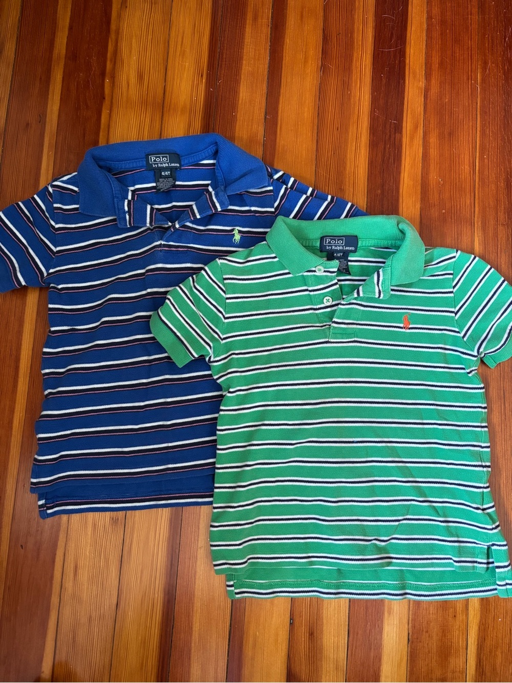 Polo by Ralph Lauren Boys' Striped Polo Shirts - Blue & Green